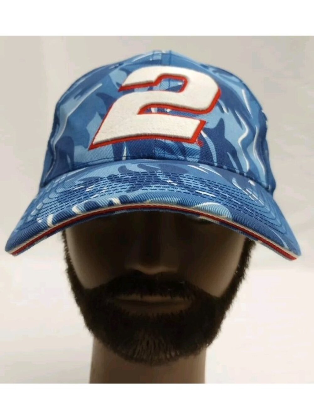 Rusty Wallace 2 Hat Golf Cap Adjustable Buckle Nascar Penske Racing Action